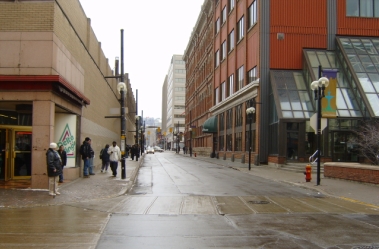 Imagine this street filled with
pedestrians