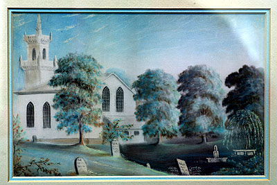 Fig. 2. Watercolour of St John's Anglican Church, Ancaster, 1824, preserved in the church archives.