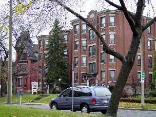 Typical downtown street