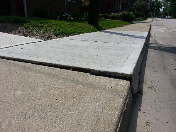Uneven sidewalk (RTH file photo)