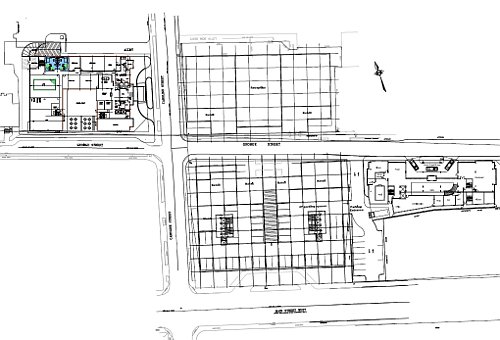 Site plan for 150 Main Street West and 20/22 George Street