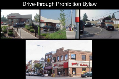 Drive-through prohibition bylaw