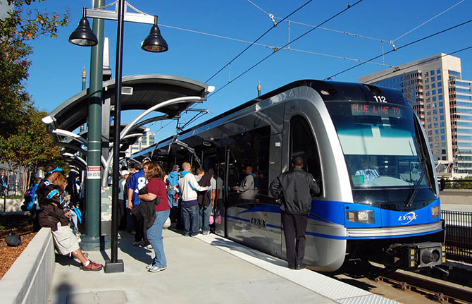 Lynx LRT station in Charlotte, North Carolina (Image Credit: Wired)