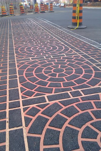 New crosswalk detailing at York and MacNab (RTH file photo)